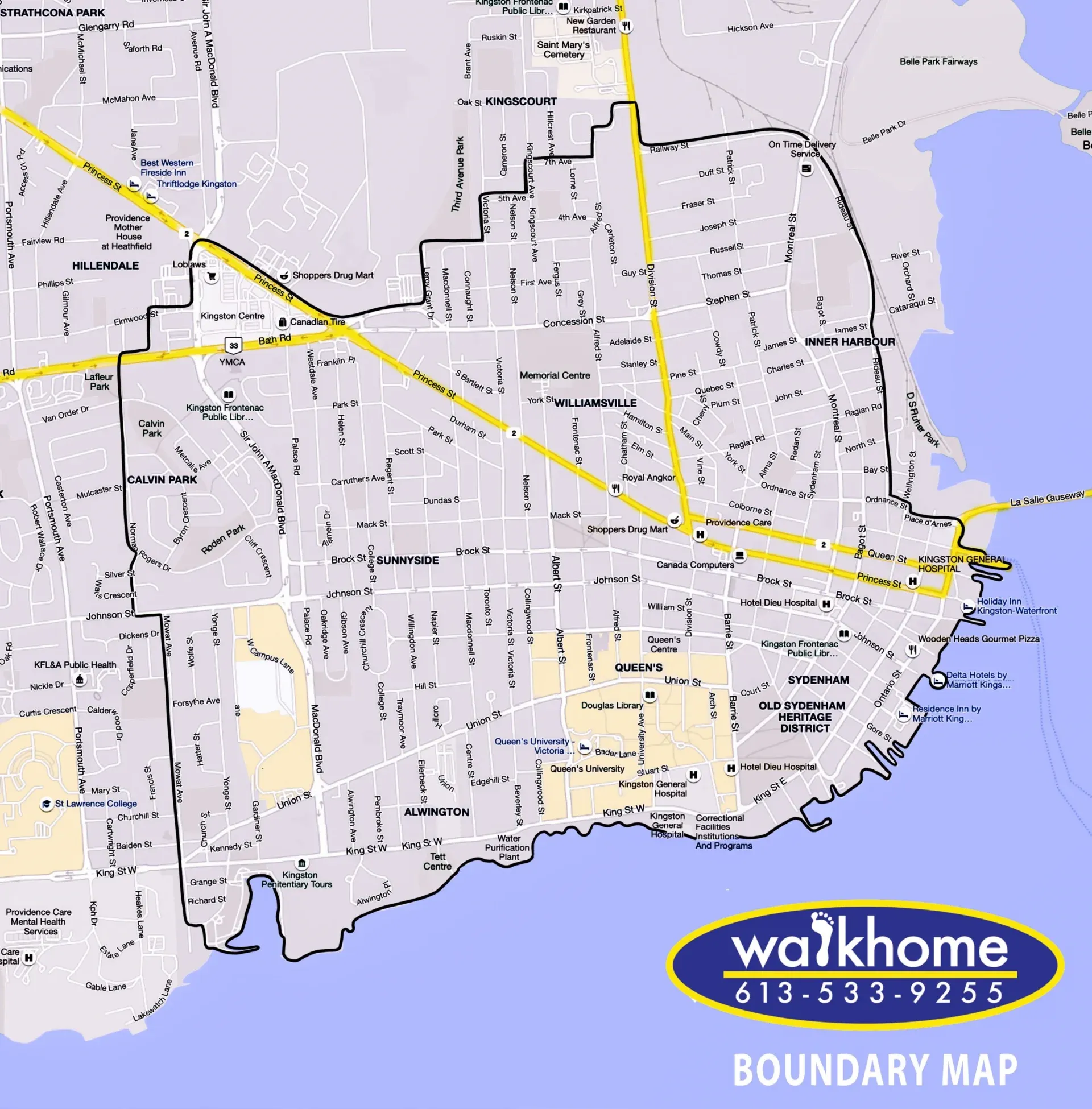 Walkhome Service Area Boundary